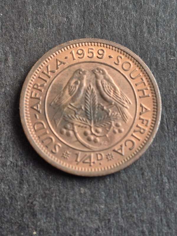 Union Farthing 1959 EF+/UNC