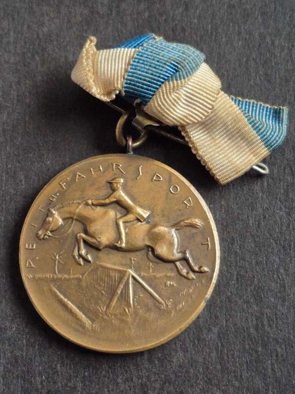 Bronze Medal from The 1933 Reit-u Fahrtunier (Riding and Driving Tournament)