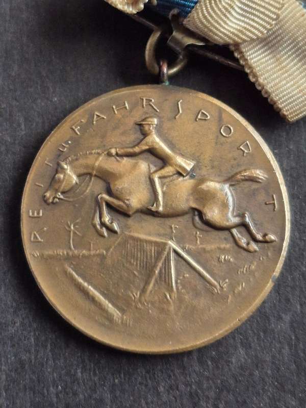 Bronze Medal from The 1933 Reit-u Fahrtunier (Riding and Driving Tournament)