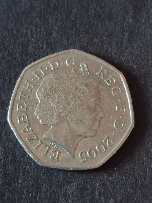 UK 50P Commemorate 2005 Johnsons Dictionary