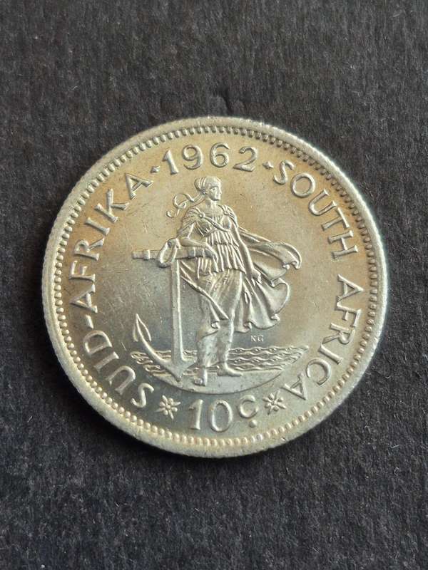 Republic 10 Cents 1962 Silver