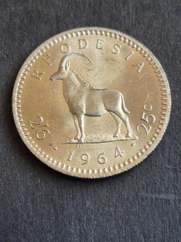 Rhodesia 2'6 Pence (25 Cents) 1964