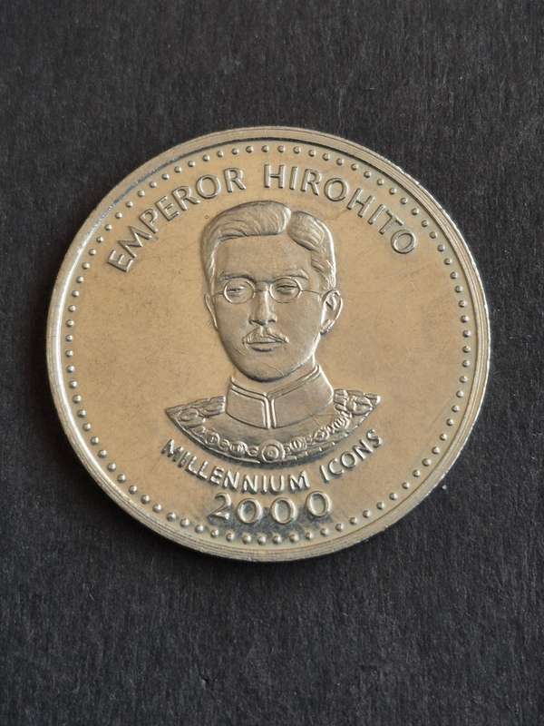 Republic of Somalia 25 Shillings (Emperor Hirohito) Millennium Icons 2000  20.12g (copper nickel)