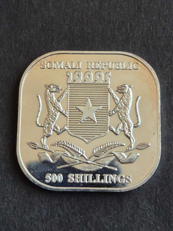 Somalia 500 Shillings Pope John Paul II 2005 (Silver Plated Copper 18.84g Nickel)