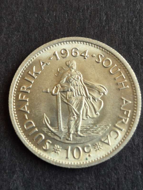 Republic 10 Cents 1964 UNC