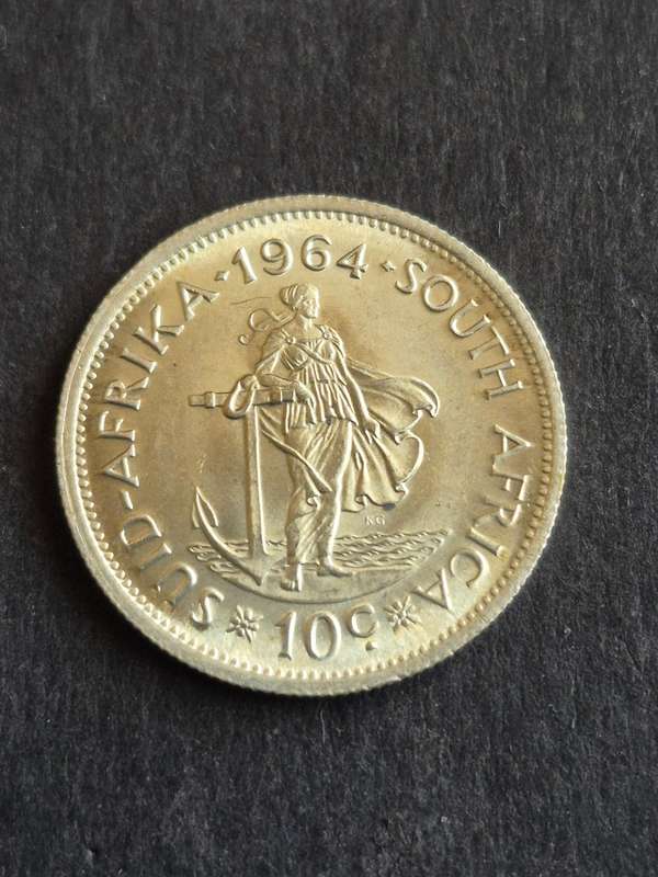 Republic 10 Cents 1964 UNC