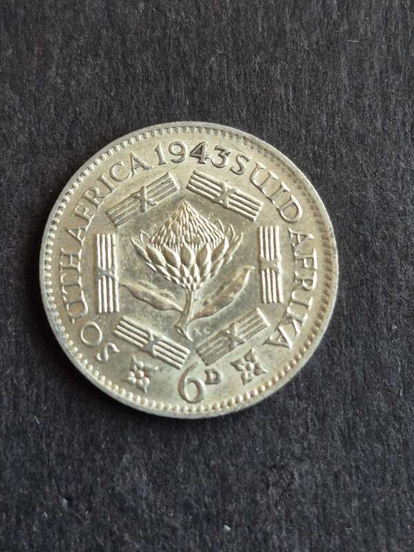 Union Sixpence 1943