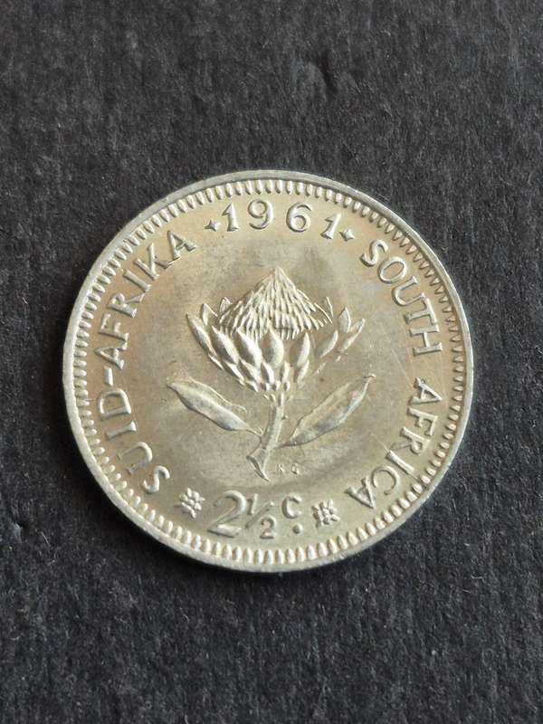 Republic 2 1/2 Cents 1961 EF+/UNC