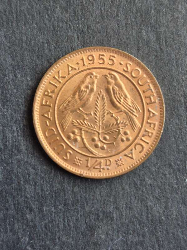 Union Farthing 1955 EF+/UNC