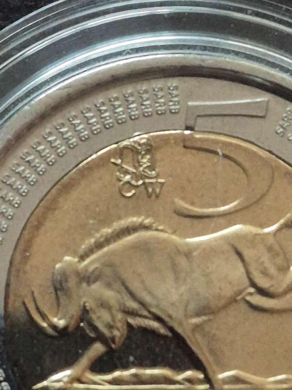 2007 Oom Paul R5 Mint Mark Coin