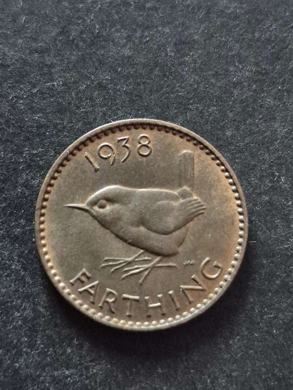 UK Farthing 1938 EF+/UNC