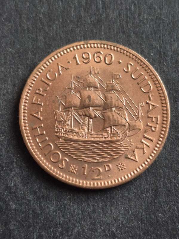 Union 1/2 Penny 1960 UNC
