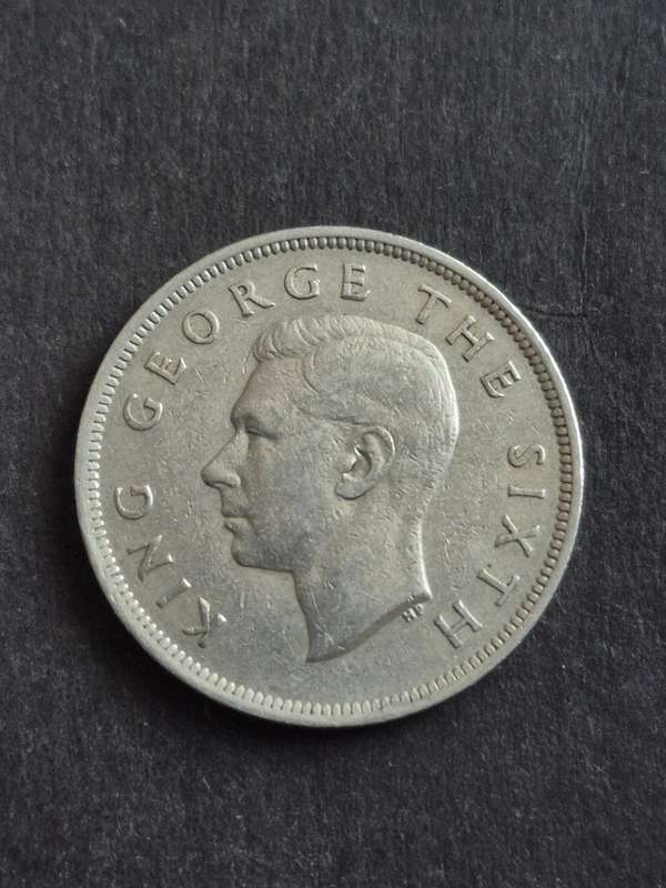 New Zealand Half Crown 1950