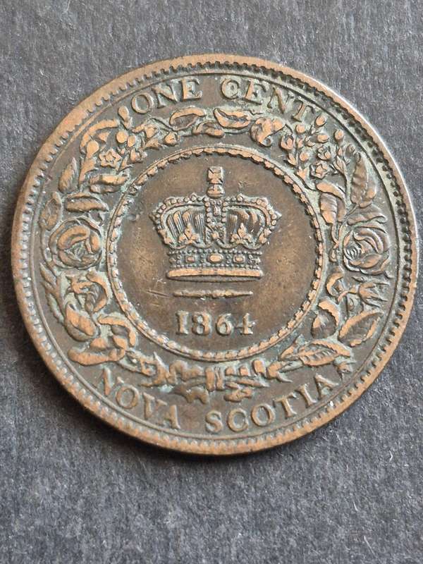 Nova Scotia One Cent 1864 (nice condition)