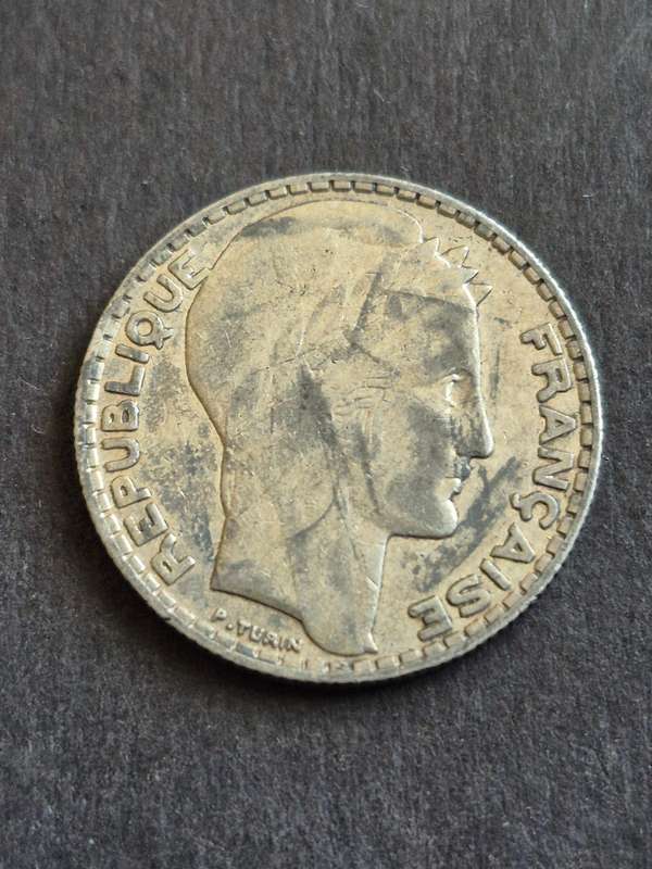 France 10 Francs 1933  0.680 Silver 10g