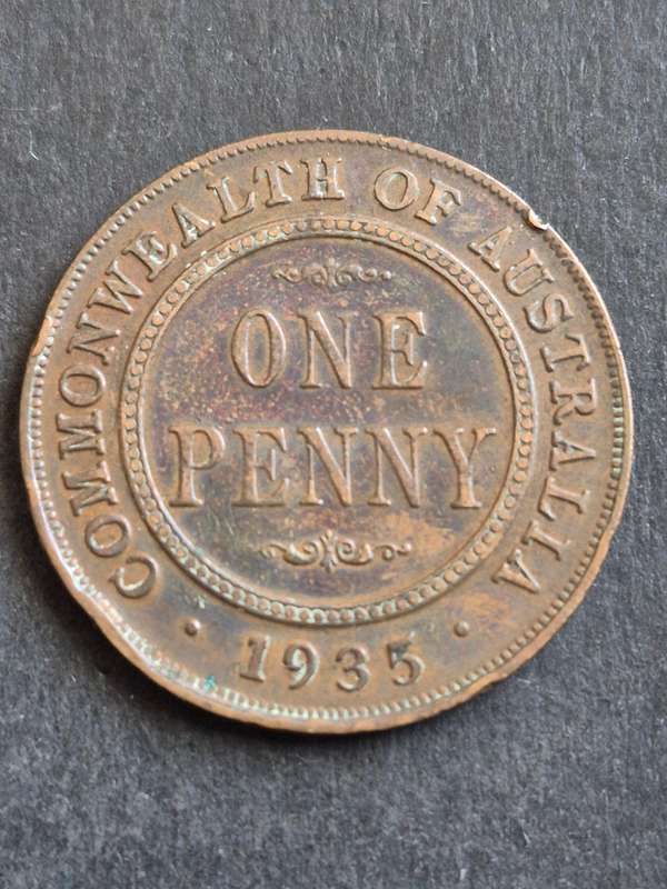Commonwealth of Australia One Penny 1935