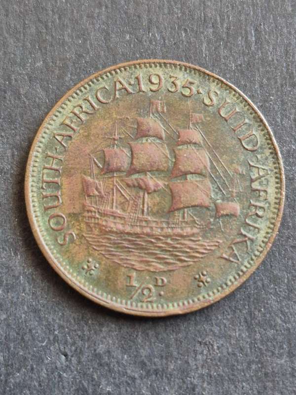 Union 1/2 Penny 1935