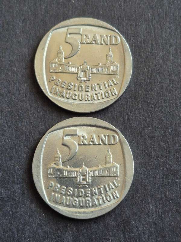 2 x Presidential Inauguration Coins 1994