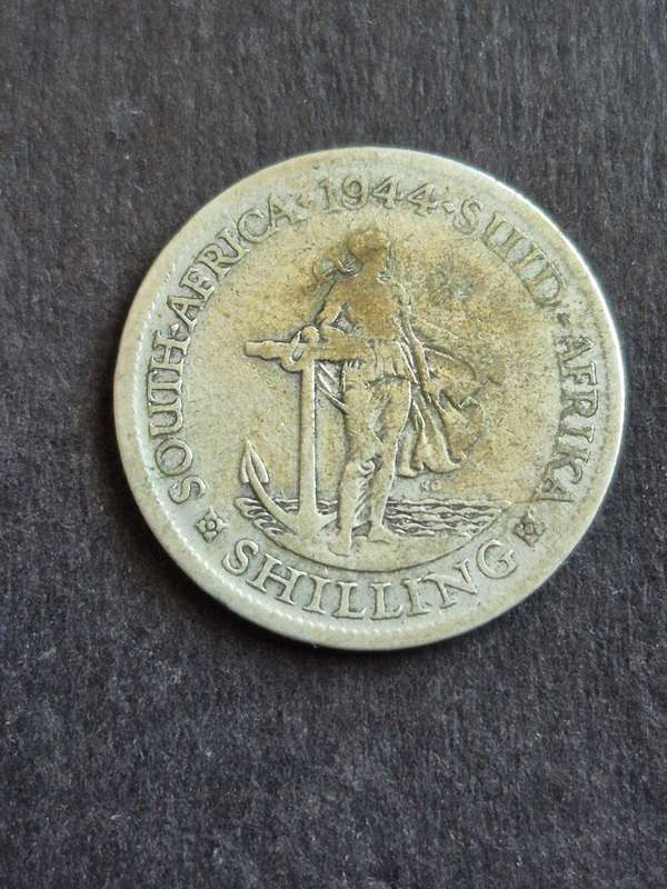 Union 1 Shilling 1944 Silver
