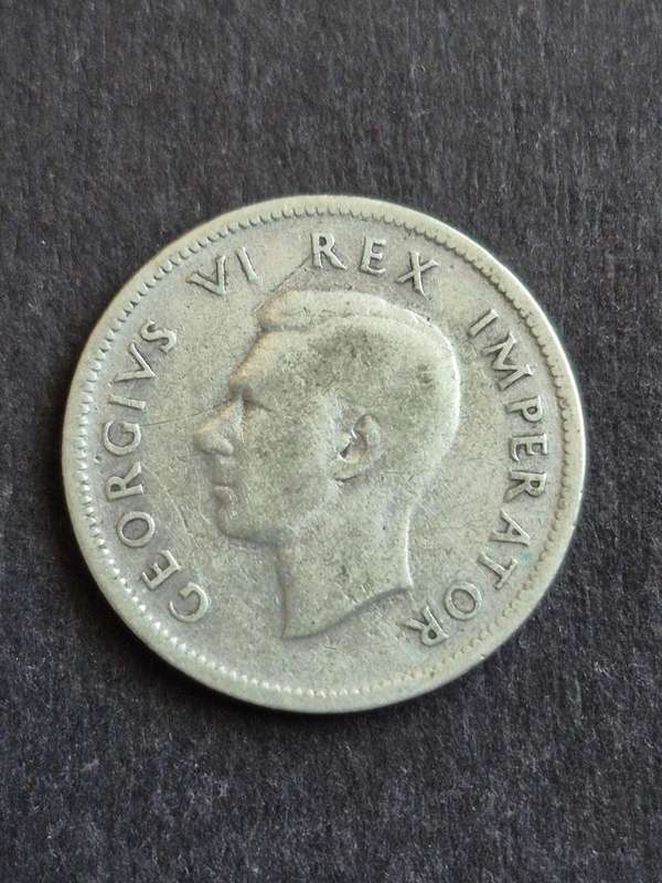 Union 1 Shilling 1944 Silver