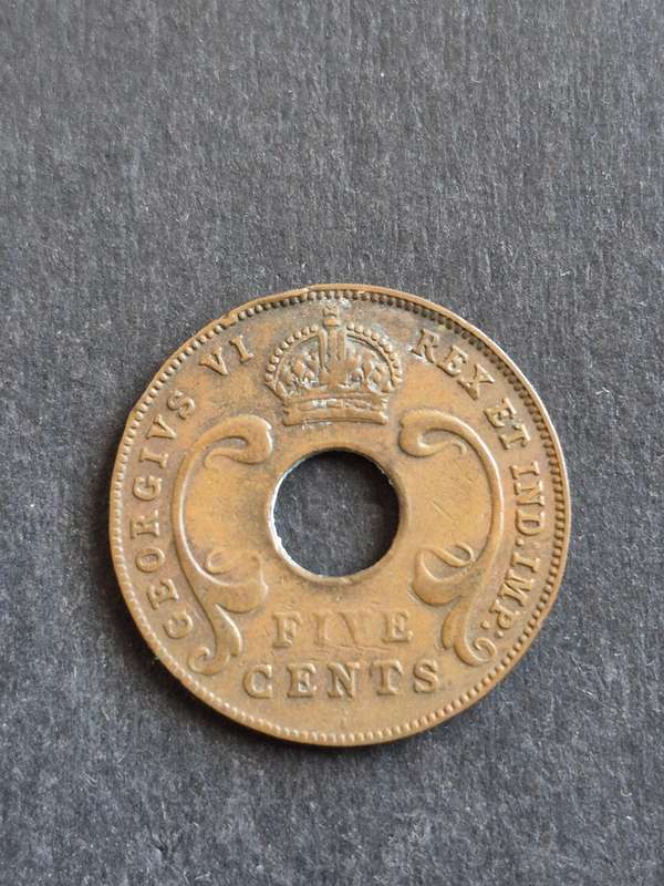 East Africa 5 Cents 1941