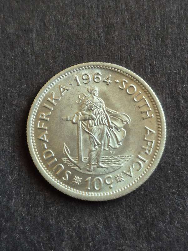 Republic 10 Cents 1964 UNC