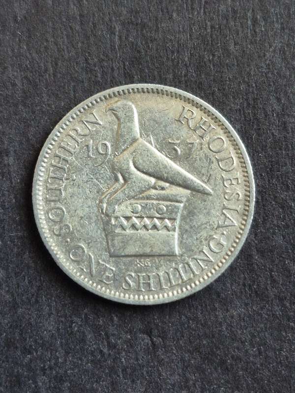Southern Rhodesia One Shilling 1937 Silver