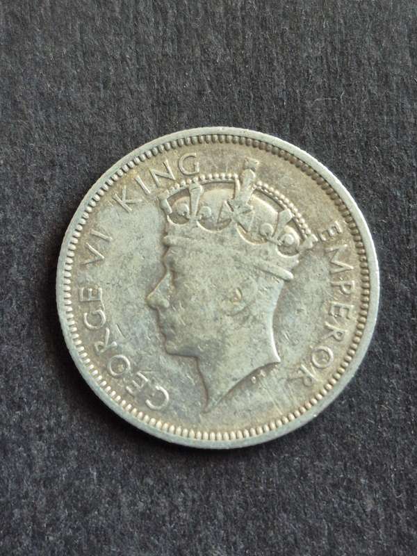 Southern Rhodesia One Shilling 1937 Silver