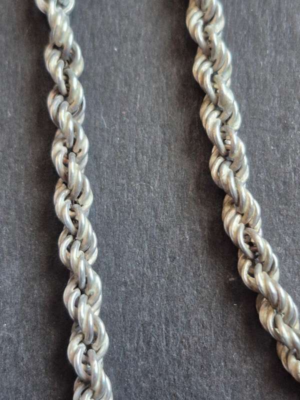 Sterling Silver Wheat Chain 17g 525mm
