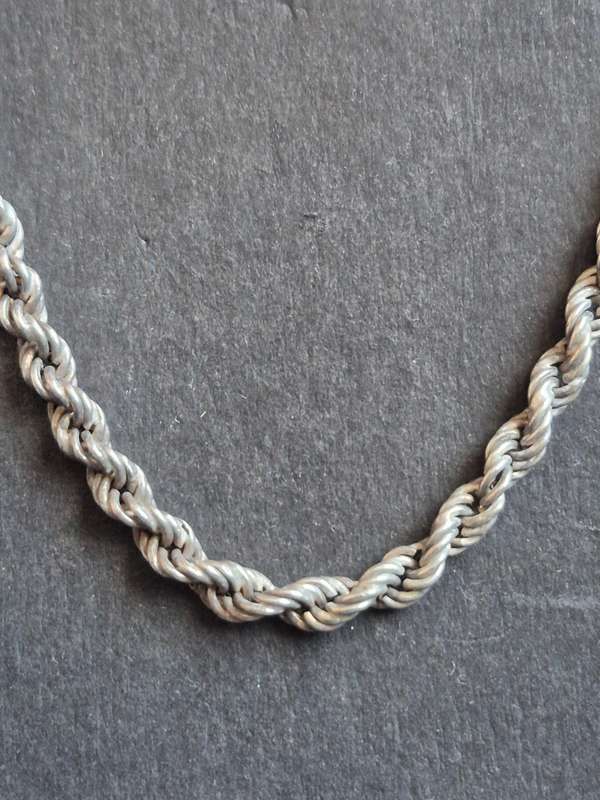 Sterling Silver Wheat Chain 17g 525mm