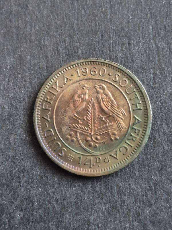 Union Farthing 1960 EF+/UNC (toning)