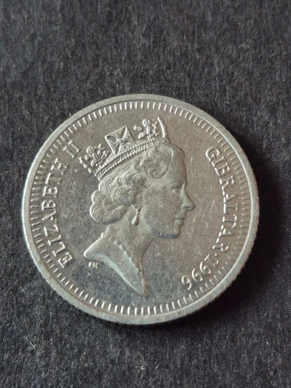 Gibraltor 10 Pence Euro-Port Commorative Coin 1996