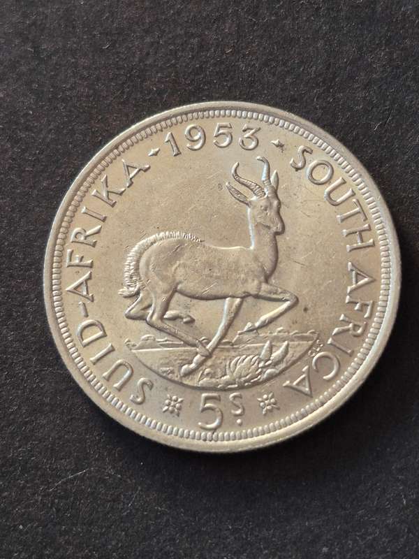 Union 5 Shillings 1953 (nice condition)