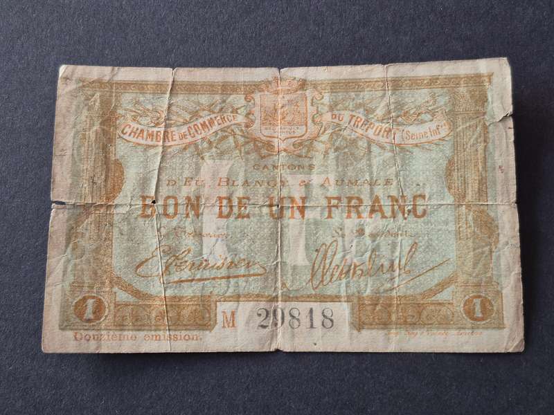 France One Francs (Bon-De-Un Franc)