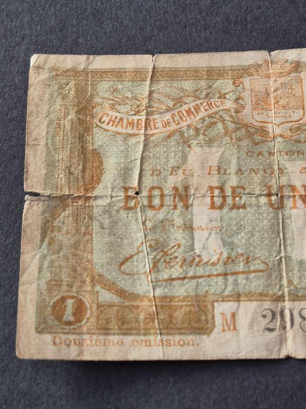 France One Francs (Bon-De-Un Franc)
