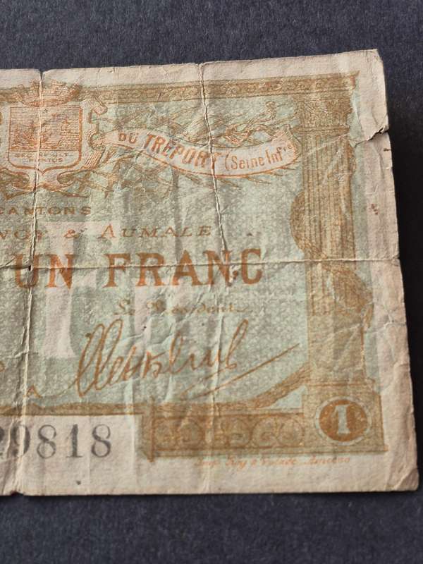 France One Francs (Bon-De-Un Franc)