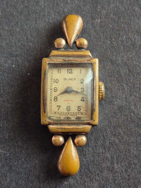 Vintage Buren Grand Prix Ladies Mechanical Wrist Watch (not working)