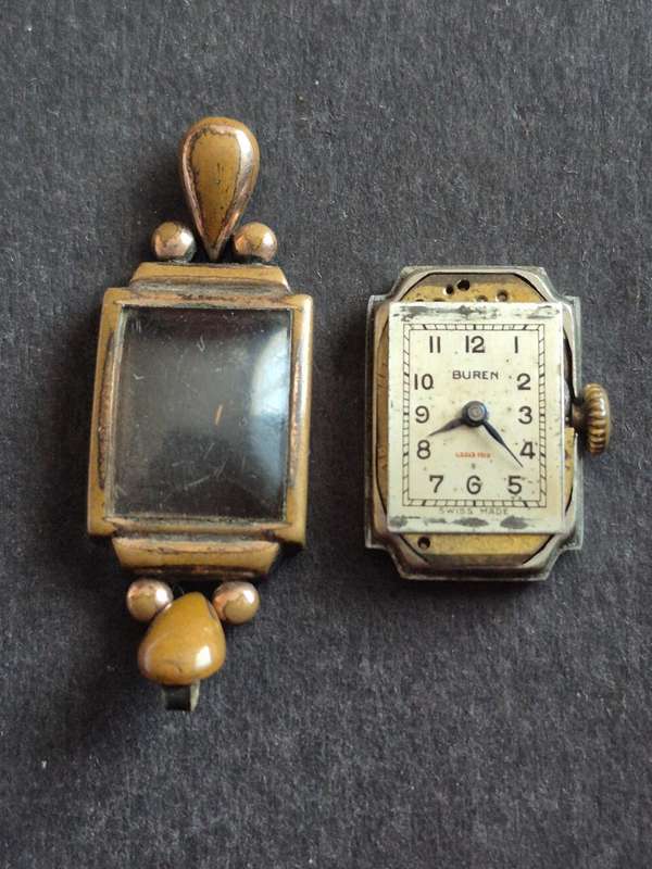 Vintage Buren Grand Prix Ladies Mechanical Wrist Watch (not working)