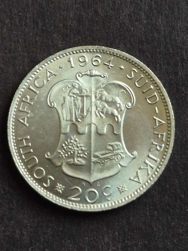 Republic 20 Cents 1964 (excellent condition)
