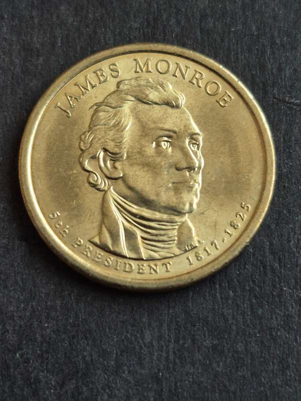 USA One Dollar 5th President James Monroe 1817-1825