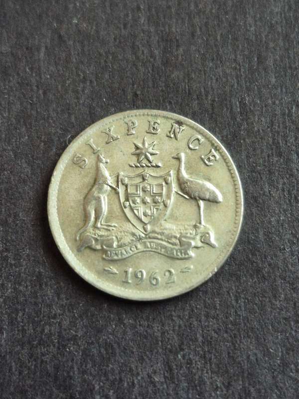 Australia Sixpence 1962 Silver