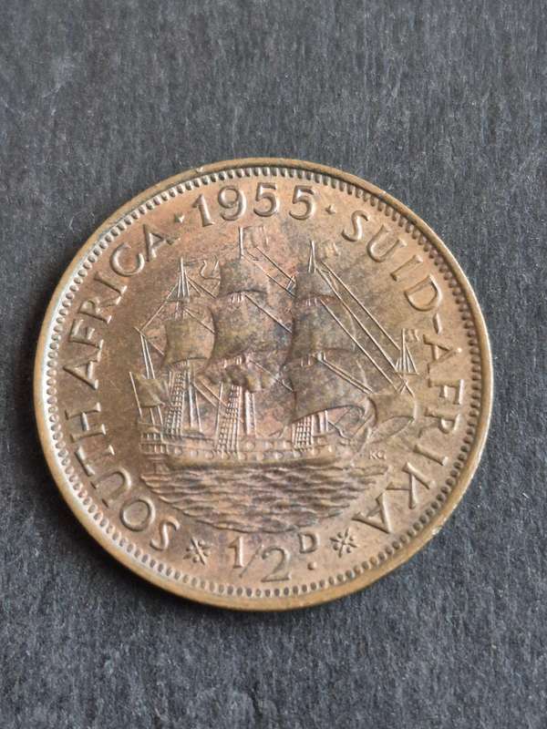 Union 1/2 Penny 1955 (nice condition)