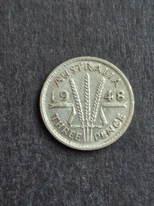 Australia Threepence 1948 Silver