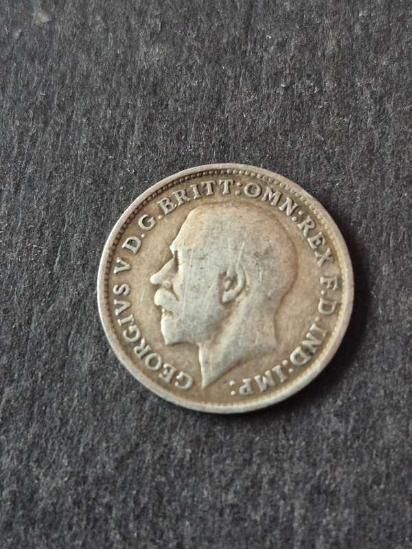 UK Threepence 1918 Silver