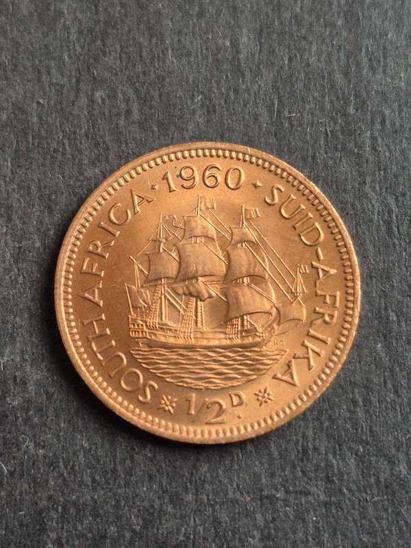 Union 1/2 Penny 1960 BU