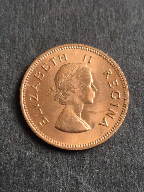 Union 1/2 Penny 1960 BU