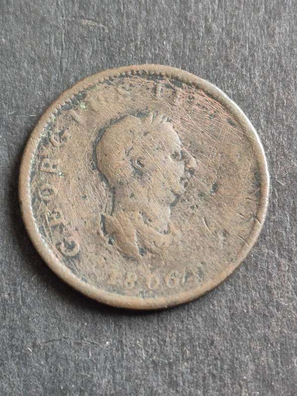 UK George III Half Penny 1806