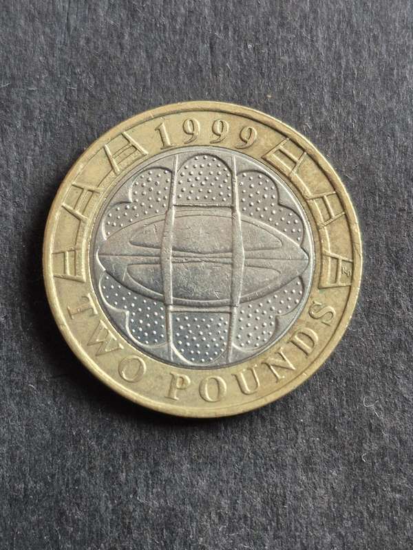 UK 2 Pounds Rugby World Cup 1999 Commemorative Coin