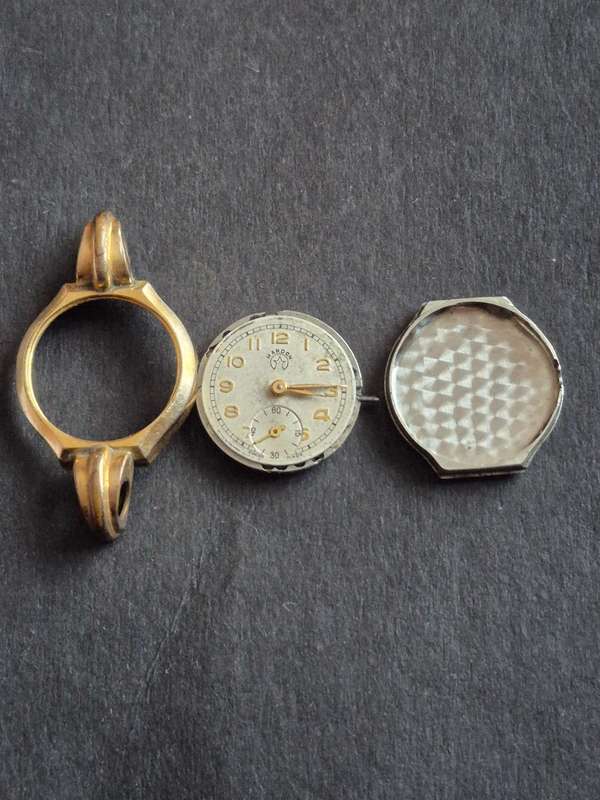 Vintage Ladies Mardon Rolled Gold Mechanical Wrist Watch 15 Jewels (missing winder/glass)-not work