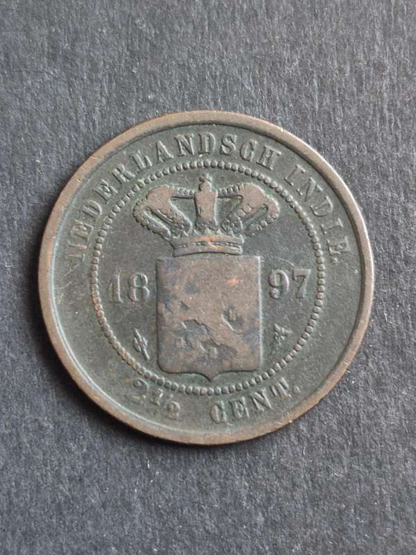 Nederlands Indie 2 1/2 Cents 1897
